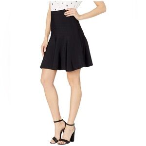 BCBG Maxazria Ingrid Black Skater Skirt